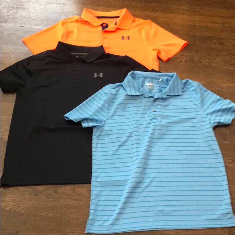 3 athletic Polo shirts